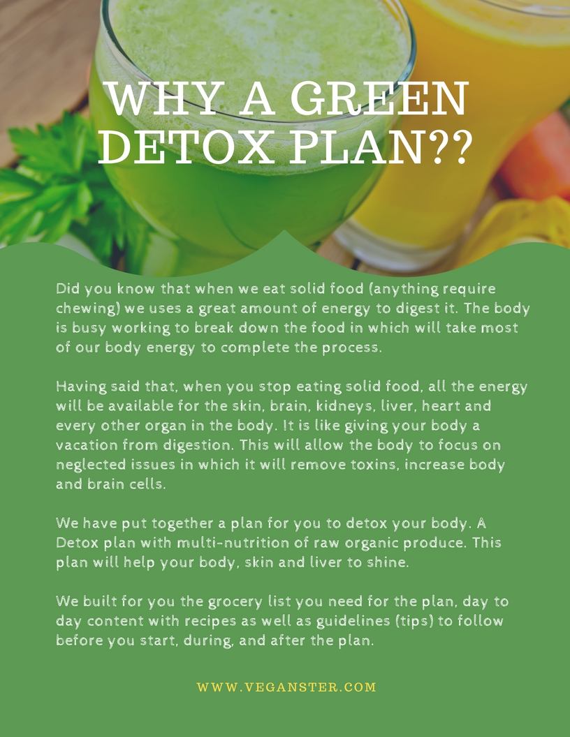 Why a Green Detox Plan??