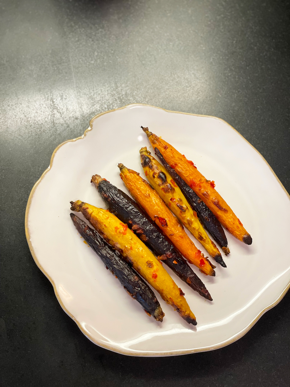 Roasted Colored Carrots